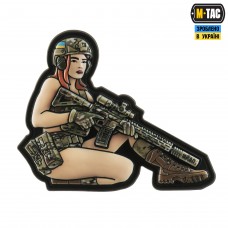 M-Tac нашивка Tactical girl №2 PVC MC
