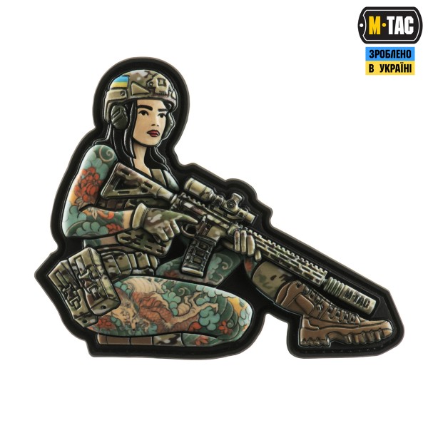 M-Tac нашивка Tactical girl №2 Якудза brunet PVC MC - 51116212