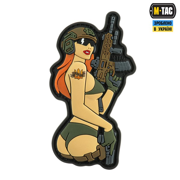 M-Tac нашивка Tactical girl №4 PVC Руда - 51116215