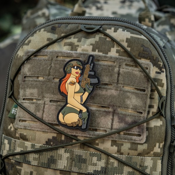 M-Tac нашивка Tactical girl №4 PVC Руда - 51116215 M-Tac нашивка Tactical girl №4 PVC Руда - 51116215