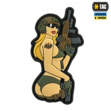M-Tac нашивка Tactical girl №4 PVC Blonde