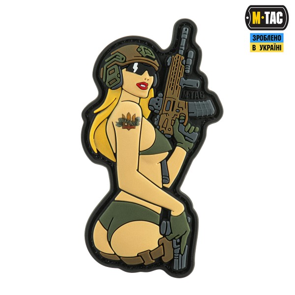 M-Tac нашивка Tactical girl №4 PVC Blonde - 51116216