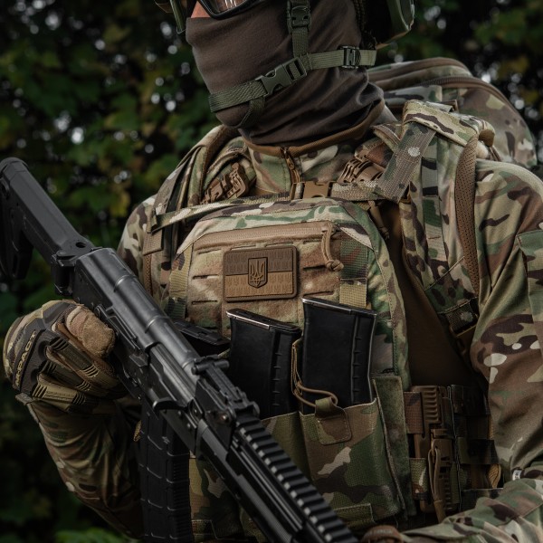 M-Tac нашивка прапор України з гербом рельєфний PVC койот - 51116219 M-Tac нашивка прапор України з гербом рельєфний PVC койот - 51116219