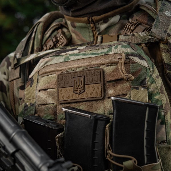 M-Tac нашивка прапор України з гербом рельєфний PVC койот - 51116219 M-Tac нашивка прапор України з гербом рельєфний PVC койот - 51116219