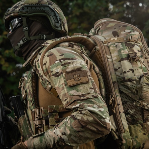 M-Tac нашивка прапор України з гербом рельєфний PVC койот - 51116219 M-Tac нашивка прапор України з гербом рельєфний PVC койот - 51116219
