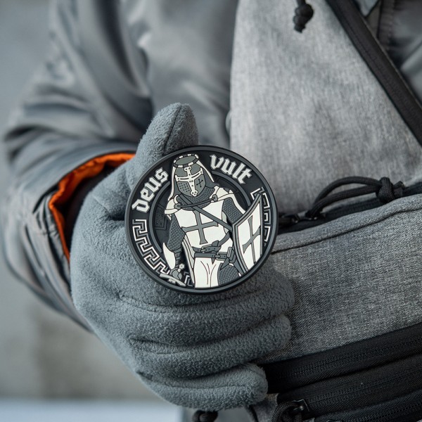 M-Tac нашивка Deus Vult 3D ПВХ чорно-біла - 51116236 M-Tac нашивка Deus Vult 3D ПВХ чорно-біла - 51116236