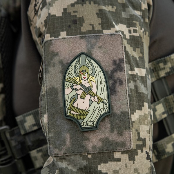 M-Tac нашивка Піка Валькірія PVC olive - 51116601