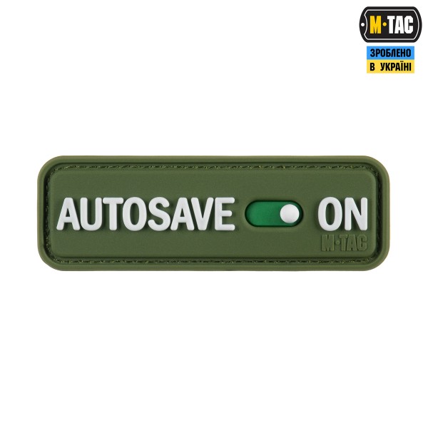 M-Tac нашивка Autosave PVC Olive - 51116701