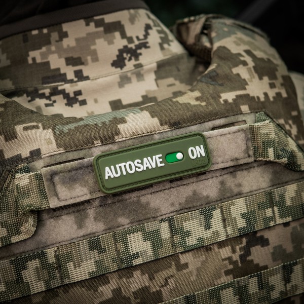 M-Tac нашивка Autosave PVC Olive - 51116701 M-Tac нашивка Autosave PVC Olive - 51116701