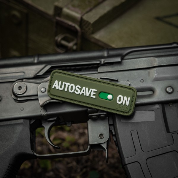 M-Tac нашивка Autosave PVC Olive - 51116701 M-Tac нашивка Autosave PVC Olive - 51116701