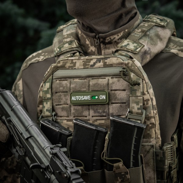 M-Tac нашивка Autosave PVC Olive - 51116701 M-Tac нашивка Autosave PVC Olive - 51116701