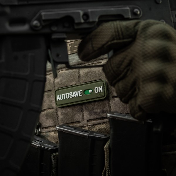 M-Tac нашивка Autosave PVC Olive - 51116701 M-Tac нашивка Autosave PVC Olive - 51116701