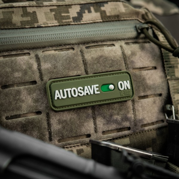 M-Tac нашивка Autosave PVC Olive - 51116701 M-Tac нашивка Autosave PVC Olive - 51116701
