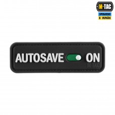 M-Tac нашивка Autosave PVC Black