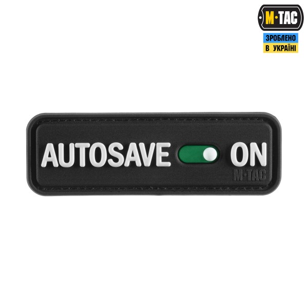 M-Tac нашивка Autosave PVC Black - 51116702