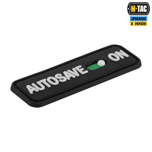 M-Tac нашивка Autosave PVC Black - 51116702 M-Tac нашивка Autosave PVC Black - 51116702
