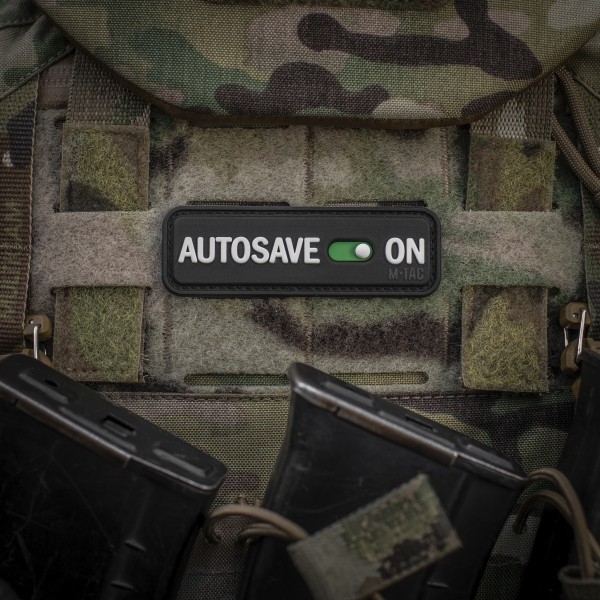 M-Tac нашивка Autosave PVC Black - 51116702 M-Tac нашивка Autosave PVC Black - 51116702