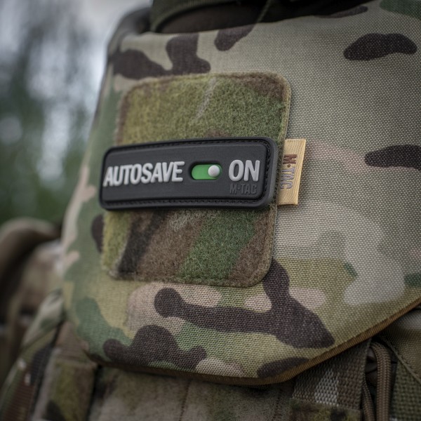 M-Tac нашивка Autosave PVC Black - 51116702 M-Tac нашивка Autosave PVC Black - 51116702