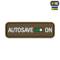 M-Tac нашивка Autosave PVC Coyote