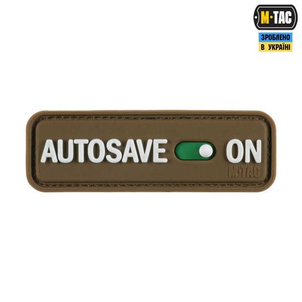 M-Tac нашивка Autosave PVC Coyote - 51116705