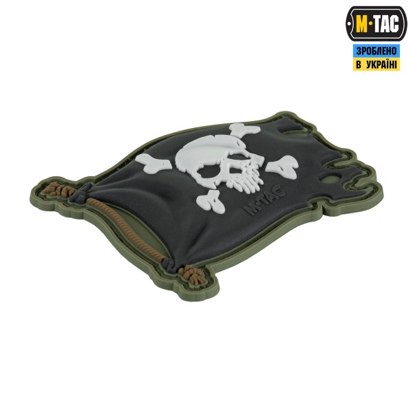 M-Tac нашивка Веселий Роджер PVC Olive/Black - 51116801