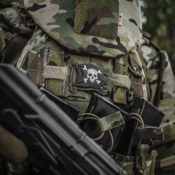 M-Tac нашивка Веселий Роджер PVC Olive/Black - 51116801