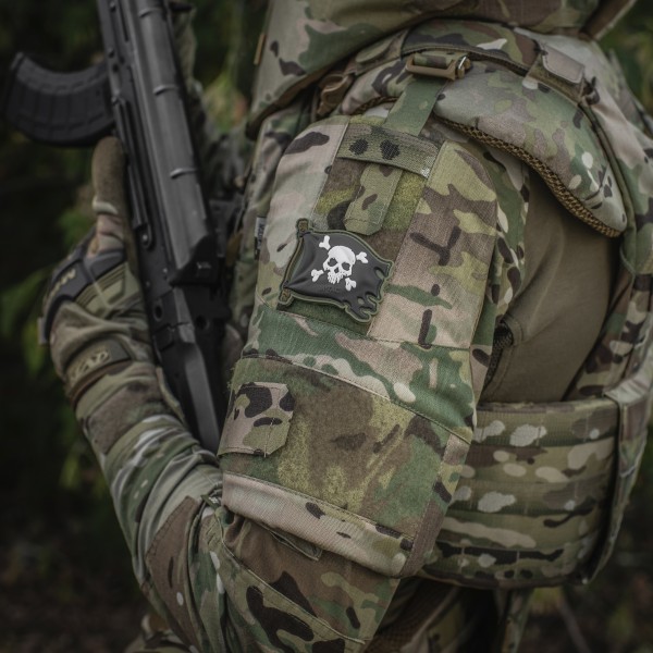 M-Tac нашивка Веселий Роджер PVC Olive/Black - 51116801