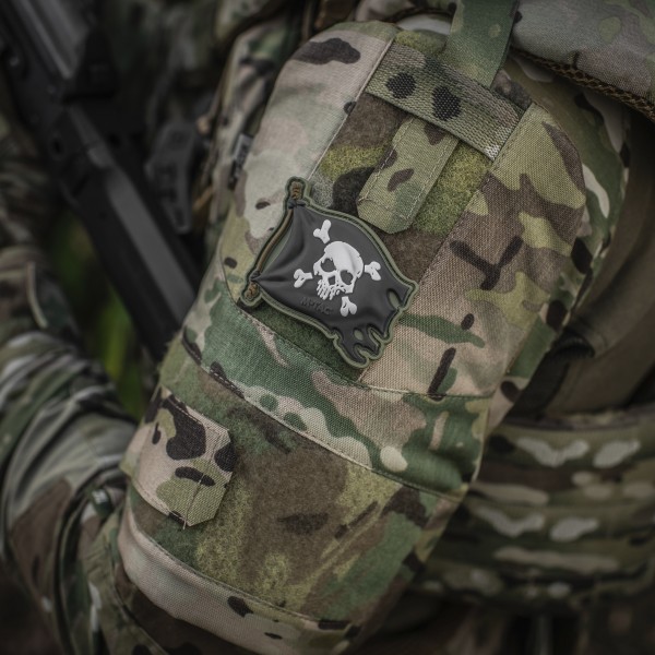 M-Tac нашивка Веселий Роджер PVC Olive/Black - 51116801