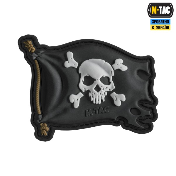 M-Tac нашивка Веселий Роджер PVC Black - 51116802