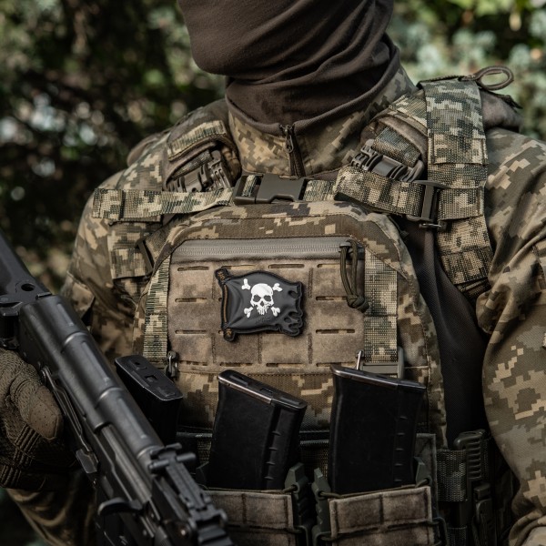 M-Tac нашивка Веселий Роджер PVC Black - 51116802