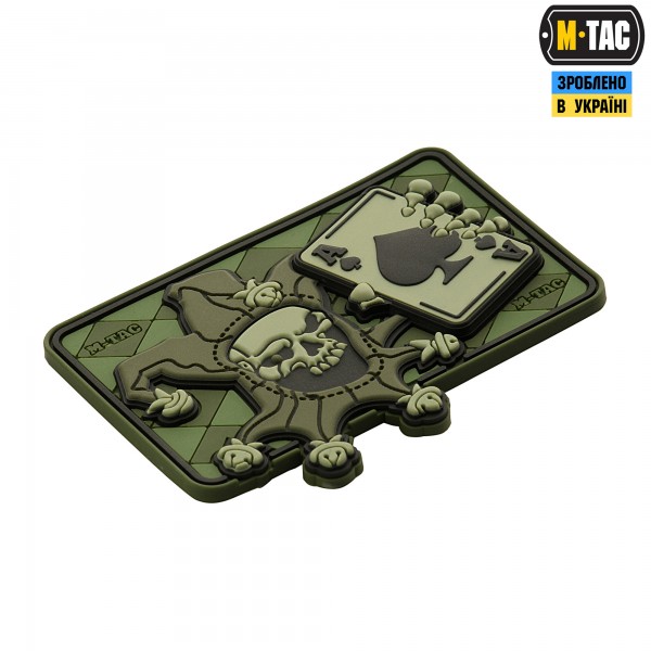 M-Tac нашивка Joker Skull 3D PVC Olive - 51120001 M-Tac нашивка Joker Skull 3D PVC Olive - 51120001