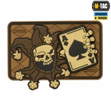 M-Tac нашивка Joker Skull 3D PVC Coyote