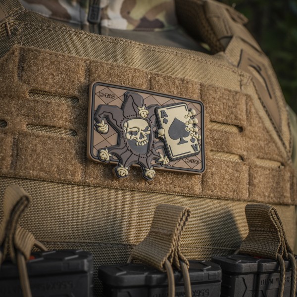 M-Tac нашивка Joker Skull 3D PVC Coyote - 51120005