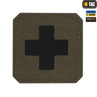 M-Tac нашивка Medic Cross Laser Cut Ranger Green/Black
