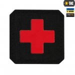 M-Tac нашивка Medic Cross Laser Cut Black/Red