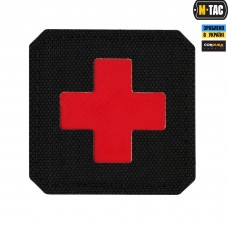 M-Tac нашивка Medic Cross Laser Cut Black/Red