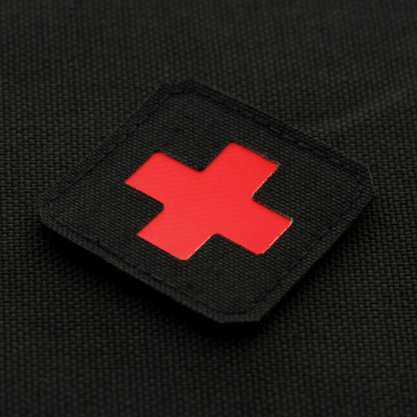 M-Tac нашивка Medic Cross Laser Cut Black/Red - 51122233