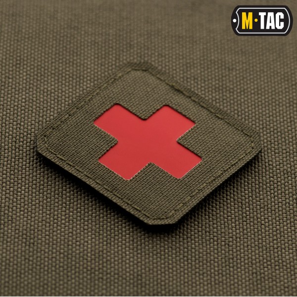 M-Tac нашивка Medic Cross Laser Cut Ranger Green/Red - 51122323