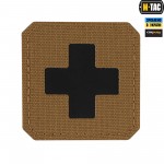M-Tac нашивка Medic Cross Laser Cut Coyote/Black