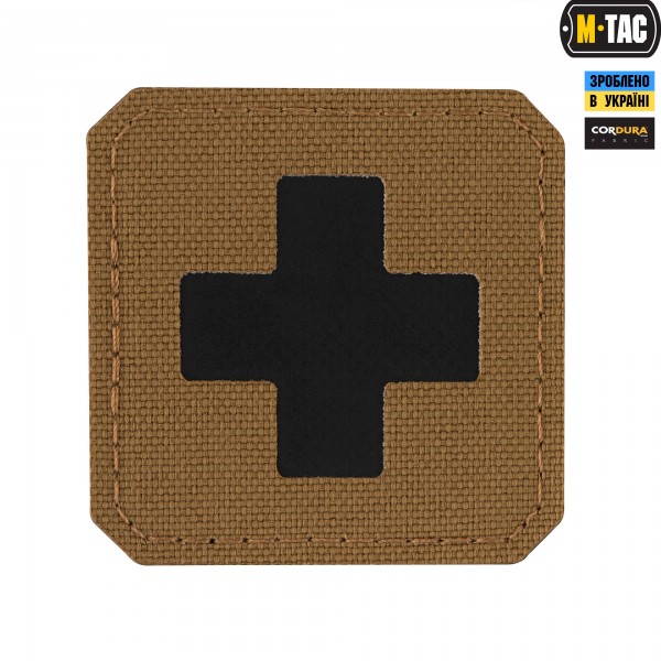 M-Tac нашивка Medic Cross Laser Cut Coyote/Black - 51122502
