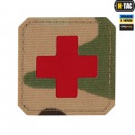 M-Tac нашивка Medic Cross Laser Cut Multicam/Red