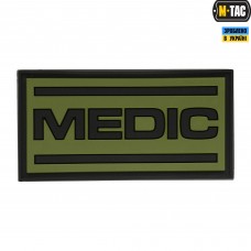 M-Tac нашивка Medic PVC Olive/Black