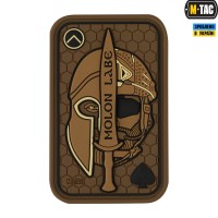 M-Tac нашивка Molon Labe Ace 3D PVC Coyote