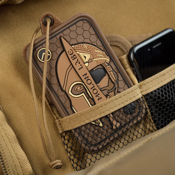 M-Tac нашивка Molon Labe Ace 3D ПВХ койот - 51127005