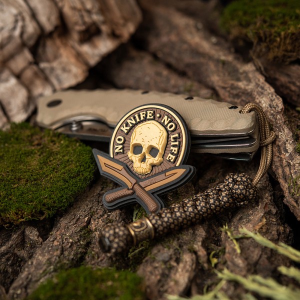 M-Tac нашивка No Knife - No Life 3D ПВХ койот - 51128005
