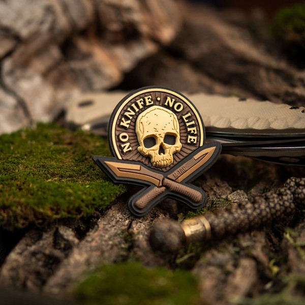M-Tac нашивка No Knife - No Life 3D ПВХ койот - 51128005