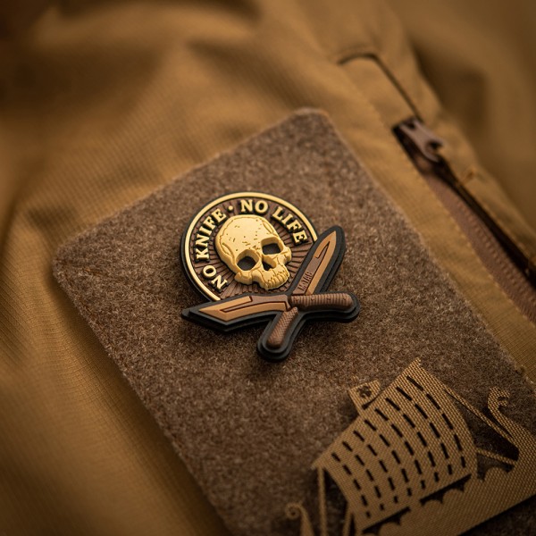M-Tac нашивка No Knife - No Life 3D ПВХ койот - 51128005