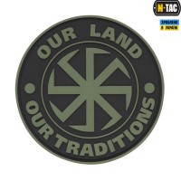 M-Tac нашивка Our Land ПВХ олива