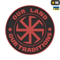 M-Tac нашивка Our Land PVC Red