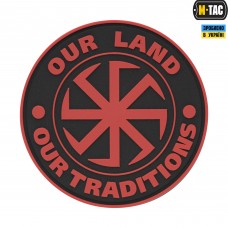 M-Tac нашивка Our Land PVC Red